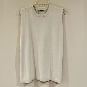 JOSEPH Mixed Media Sleeveless Top
Ivory / Cream
Size S